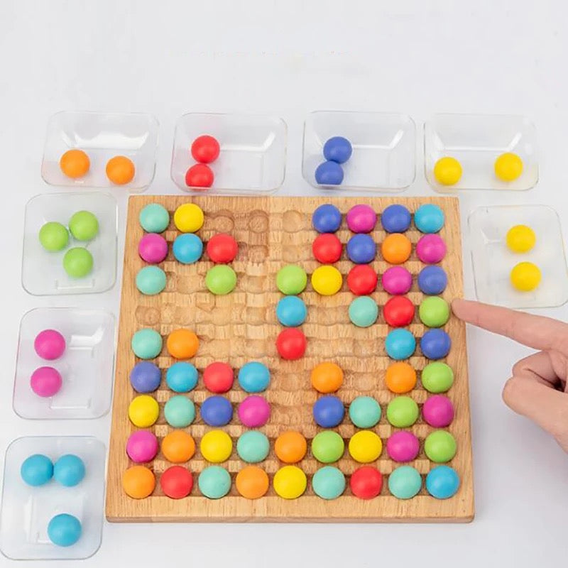 Multi-Colored Beaded Pegs Board - FREE Shipping